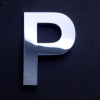 chrome letter P
