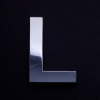 3D Chrom Buchstaben L 68mm