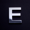 3D Chrom Buchstaben E 68mm