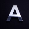 chrome letter A