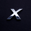 chrome letter X