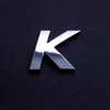3D Chromebuchstaben K 26mm