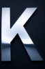 chrome letter K