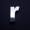 chrome letter r