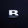 chrome letter B (3cm)