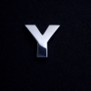 chrome letter Y (3cm)