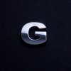 chrome letter G (3cm)
