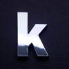 chrome letter k