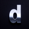 chrome letter d
