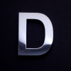 chrome letter D