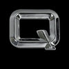 chrome letter Q 26mm (angular)