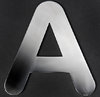 stainless steel letter "A"