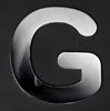 stainless steel letter "G"