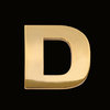 Gold letter D (3cm)
