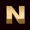 Gold letter N (3cm)