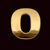 Gold letter O (3cm)