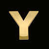 Gold letter Y (3cm)