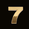Gold number 7 (3cm)