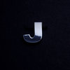 chrome letter J (20mm)