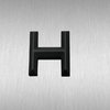 Buchstabe H (schwarz matt)