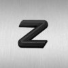 Letter Z (black matt)
